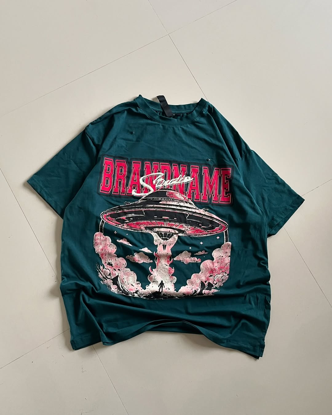 Junk Fits UFO Explosion Graphic Tee – Oversized Statement Style