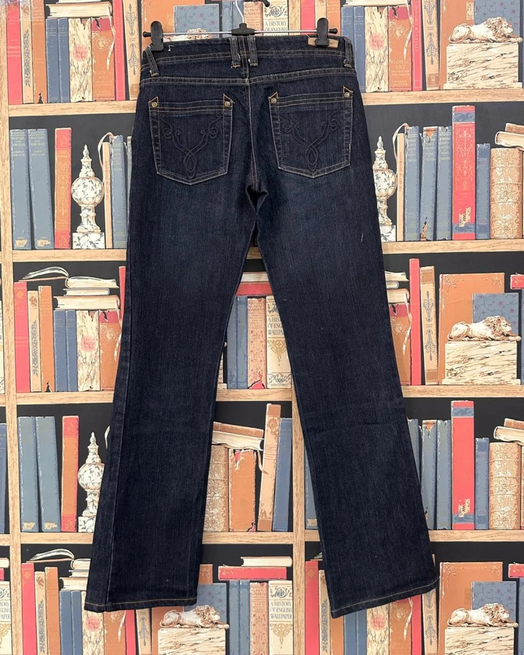 Back view of Junk Fits Branded BootCut Jeans