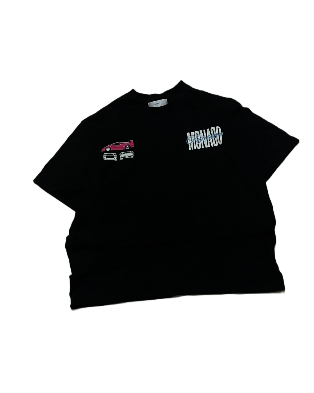 Junk Fits Monaco Championship Car Graphic T-Shirt – Oversized Tee Size S–M