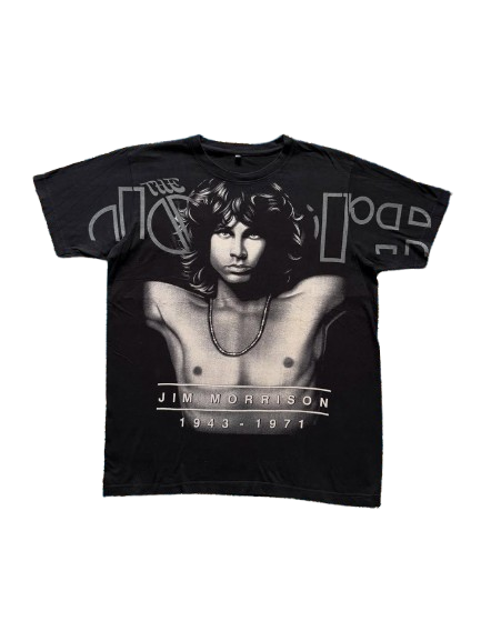 Front view of Jim Morrison Vintage T-Shirt by Junk Fits
