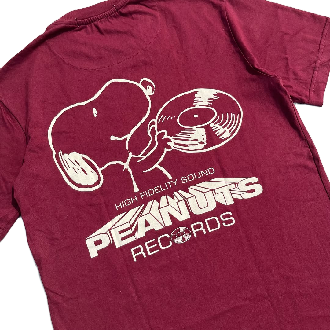 Close-up of Snoopy graphic print on ZARA Peanuts Tee

